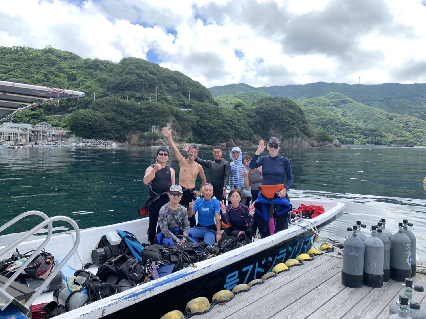 ドタバタのファーストダイブ。準備はキッチしましょうね。